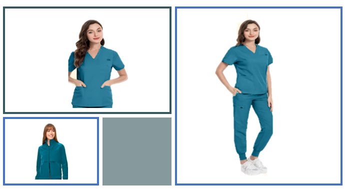 Comfi Scrub Stretch Top w/3 Pockets